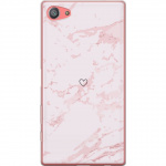 Mobile case for Sony Xperia Z5 Compact with Pink Heart design