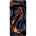 Mobile case for Samsung Galaxy S10 with Fiery silk design