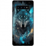 Mobile case for Samsung Galaxy S10 with Wolf design