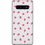 Mobile case for Samsung Galaxy S10 with Strawberries design