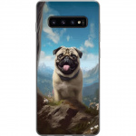 Mobile case for Samsung Galaxy S10 with Happy Dog design