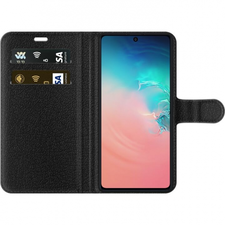 Wallet case for Samsung Galaxy S10 Lite with Fiery silk design