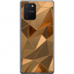 Mobile case for Samsung Galaxy S10 Lite with 3D Gold design