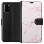 Wallet case for Samsung Galaxy S20+ with Pink Heart design
