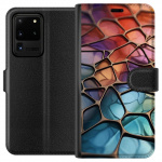 Wallet case for Samsung Galaxy S20 Ultra with Metallic pattern design