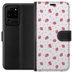 Wallet case for Samsung Galaxy S20 Ultra with Strawberries design