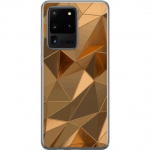 Mobile case for Samsung Galaxy S20 Ultra with 3D Gold design