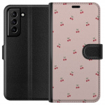 Wallet case for Samsung Galaxy S21+ 5G with Cherry design