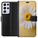Wallet case for Samsung Galaxy S21 Ultra 5G with Porslinsblomma design
