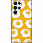 Mobile case for Samsung Galaxy S22 Ultra 5G with Fried egg design