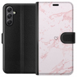 Wallet case for Samsung Galaxy S23 FE with Pink Heart design