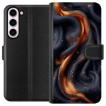 Wallet case for Samsung Galaxy S23+ with Fiery silk design