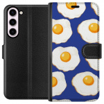Wallet case for Samsung Galaxy S23+ with Fried eggs design