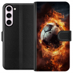 Wallet case for Samsung Galaxy S23+ with Football design