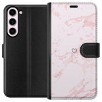 Wallet case for Samsung Galaxy S23+ with Pink Heart design