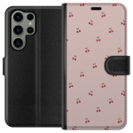 Wallet case for Samsung Galaxy S23 Ultra with Cherry design