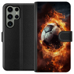 Wallet case for Samsung Galaxy S23 Ultra with Football design