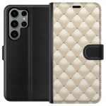 Wallet case for Samsung Galaxy S23 Ultra with Gold shine design