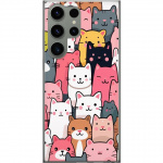 Mobile case for Samsung Galaxy S23 Ultra with Cat pattern design