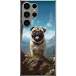Mobile case for Samsung Galaxy S23 Ultra with Happy Dog design