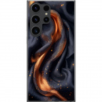 Mobile case for Samsung Galaxy S24 Ultra with Fiery silk design