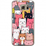 Mobile case for Samsung Galaxy S6 with Cat pattern design