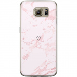 Mobile case for Samsung Galaxy S6 with Pink Heart design