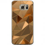 Mobile case for Samsung Galaxy S6 with 3D Gold design