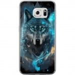 Mobile case for Samsung Galaxy S6 edge with Wolf design