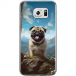 Mobile case for Samsung Galaxy S6 edge with Happy Dog design