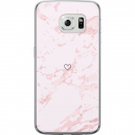 Mobile case for Samsung Galaxy S6 edge with Pink Heart design