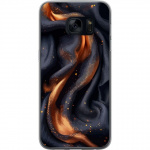 Mobile case for Samsung Galaxy S7 with Fiery silk design