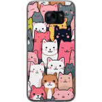 Mobile case for Samsung Galaxy S7 with Cat pattern design