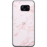 Mobile case for Samsung Galaxy S7 with Pink Heart design