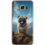 Mobile case for Samsung Galaxy S7 edge with Happy Dog design