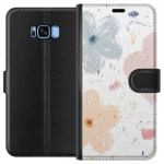 Wallet case for Samsung Galaxy S8 with Flowers design