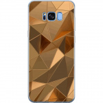 Mobile case for Samsung Galaxy S8 with 3D Gold design