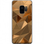 Mobile case for Samsung Galaxy S9 with 3D Gold design