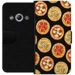 Wallet case for Samsung Galaxy Xcover 3 with Pizza design