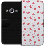 Wallet case for Samsung Galaxy Xcover 3 with Strawberries design