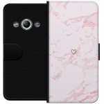 Wallet case for Samsung Galaxy Xcover 3 with Pink Heart design