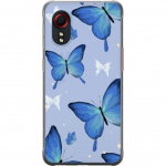 Mobile case for Samsung Galaxy Xcover 5 with Blue butterflies design