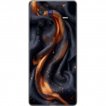 Mobile case for vivo X80 Pro with Fiery silk design