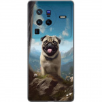 Mobile case for vivo X80 Pro with Happy Dog design
