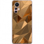 Mobile case for Xiaomi 12 Lite with 3D Gold design