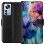 Wallet case for Xiaomi 12 Pro with Magical flowers design