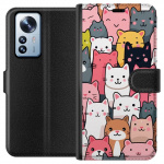 Wallet case for Xiaomi 12 Pro with Cat pattern design Wallet case for Xiaomi 12 Pro with Cat pattern design