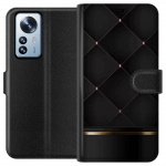 Wallet case for Xiaomi 12 Pro with Luxury line design Wallet case for Xiaomi 12 Pro with Luxury line design