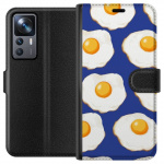 Wallet case for Xiaomi 12T with Fried eggs design Wallet case for Xiaomi 12T with Fried eggs design