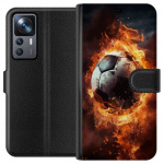 Wallet case for Xiaomi 12T with Football design